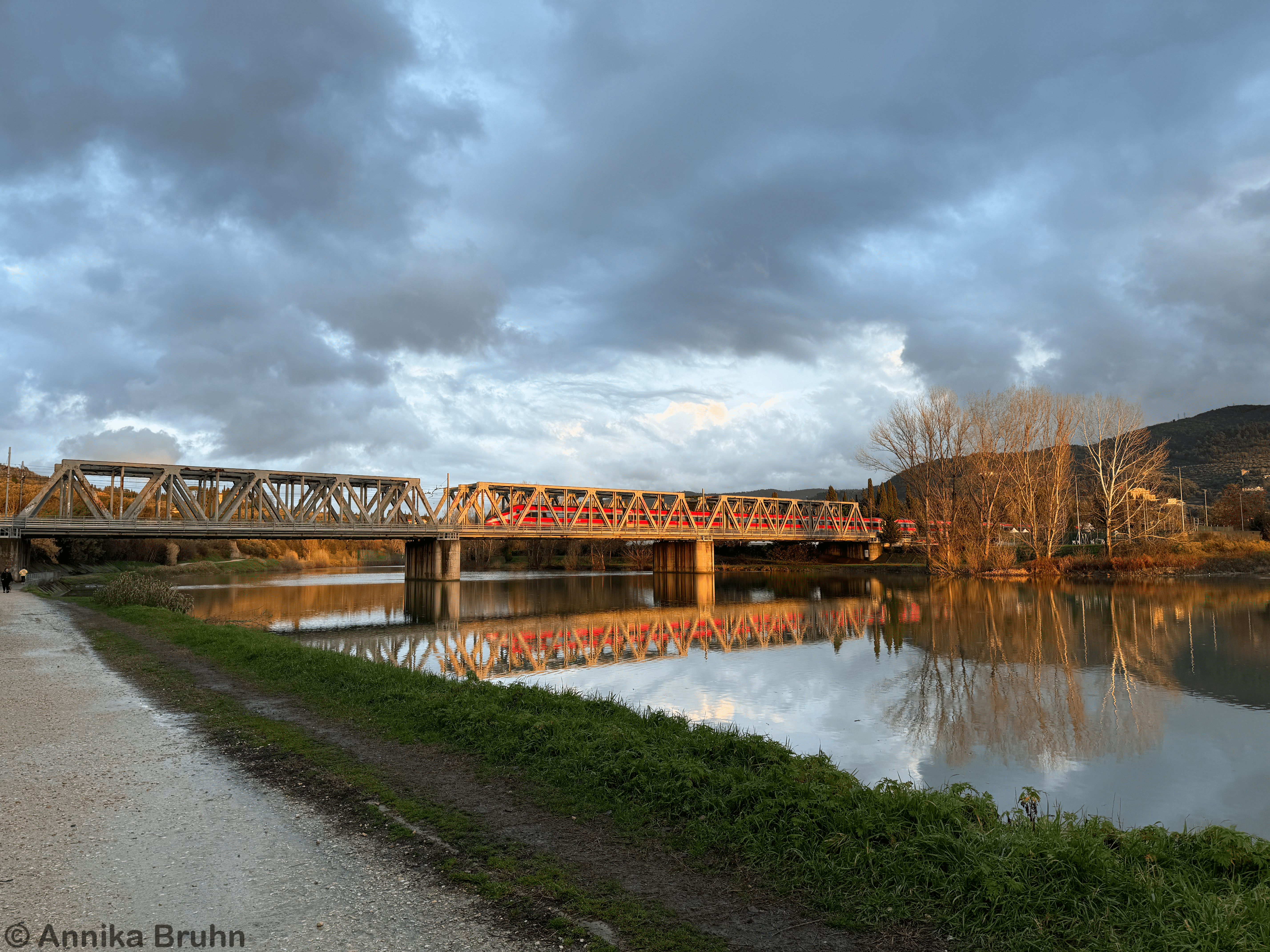 Eisenbahnbrücke nach Florenz